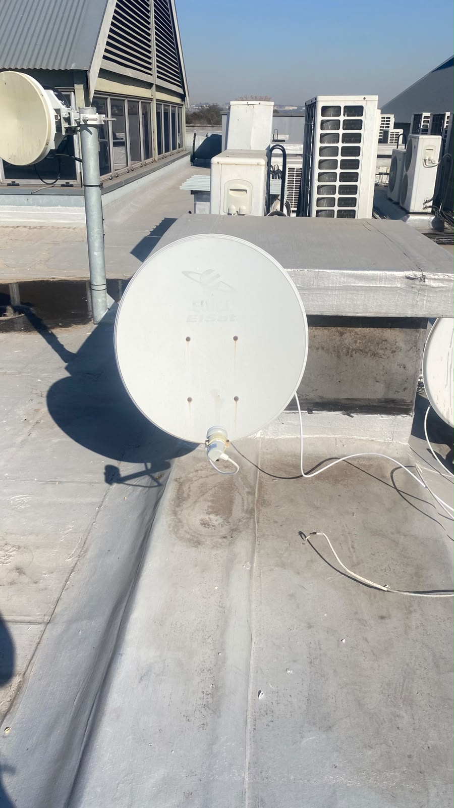 DStv dish installation on a Cape Town home